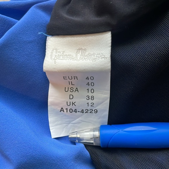 Gideon Oberson one piece lilac bathing suit SZ10 - Picture 5 of 6